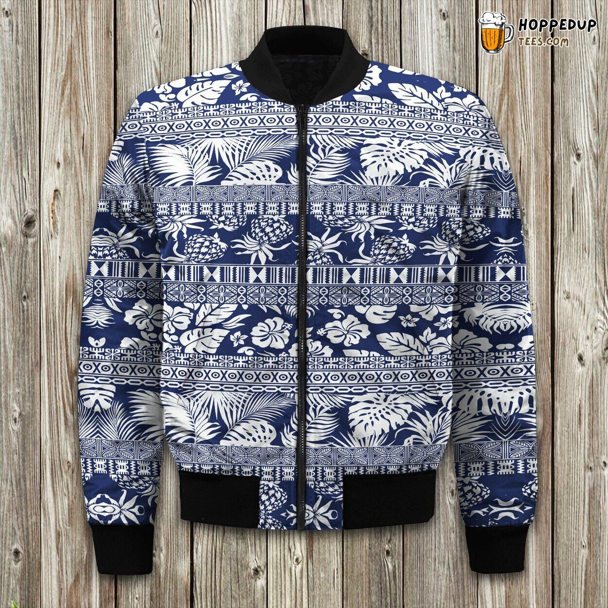 Tropical Vibe Hawaiian Theme Winter Bomber Jacket Quality Designer Series