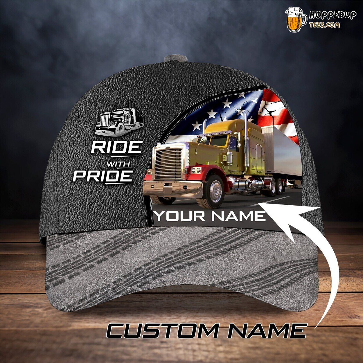 Truck Driver Classic 3D Cap Personalized Name Unique Authentic Edition Series