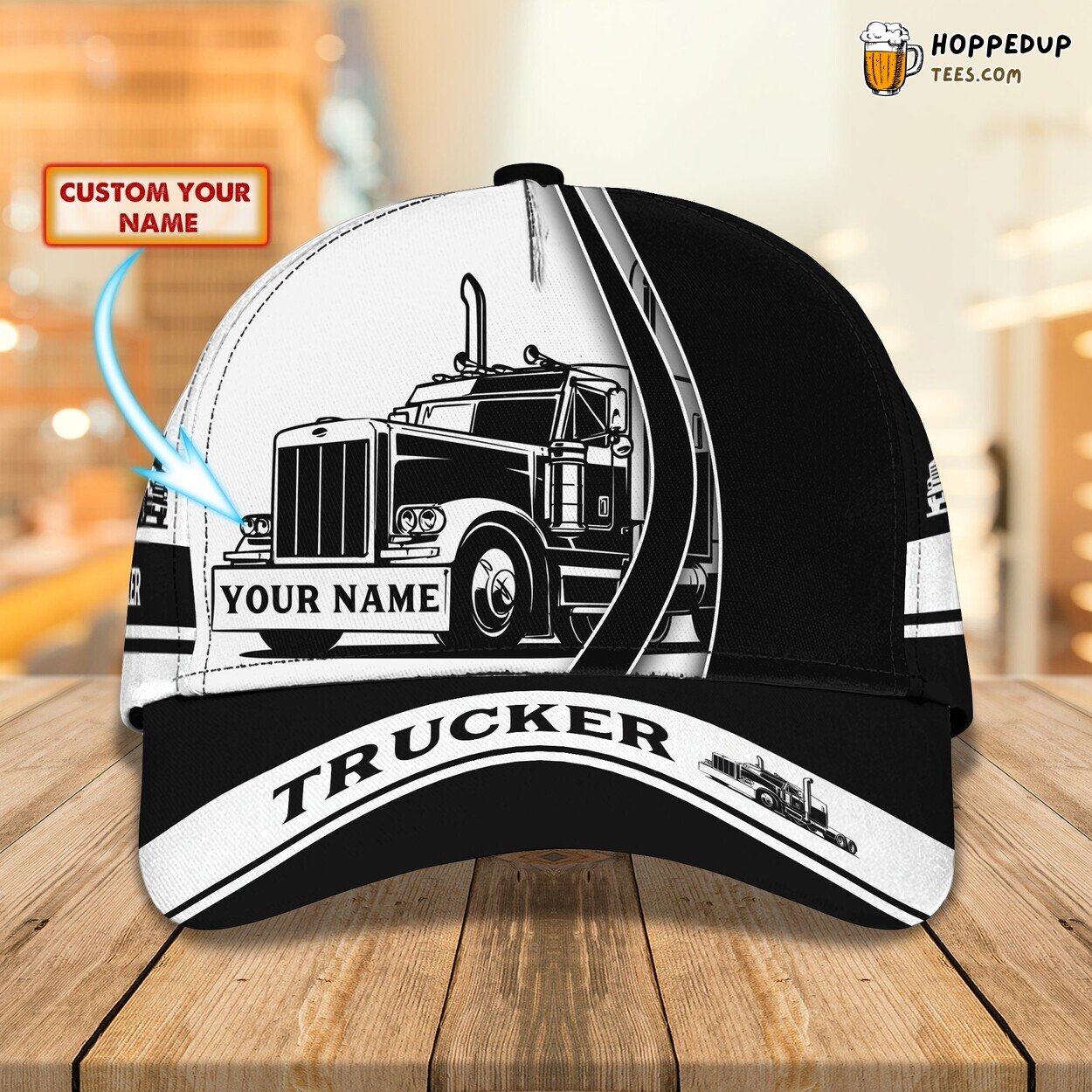 Trucker 3D Classic Cap Personalized Name Exclusive Design Premium Quality