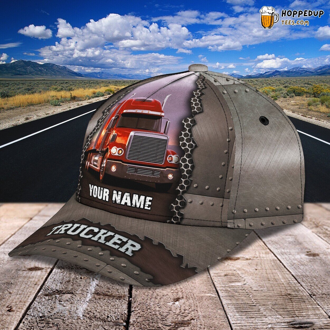 Trucker Enthusiast Personalized Classic Cap 3D Unique Custom Name Design Trucker Enthusiast Personalized Classic Cap 3D Unique Custom Name Design