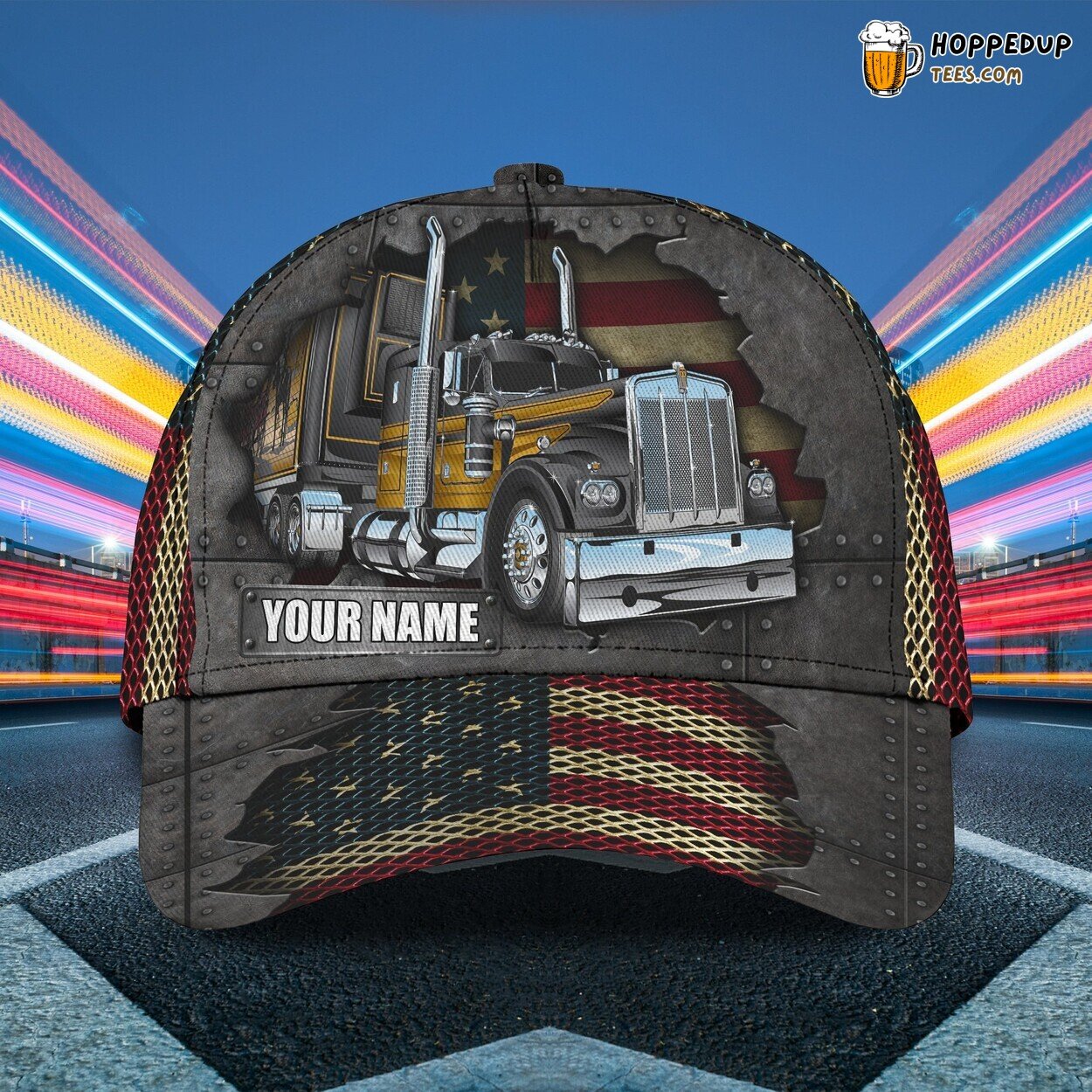 Trucker Inspired 3D Classic Cap Personalized Name Unique Design Look