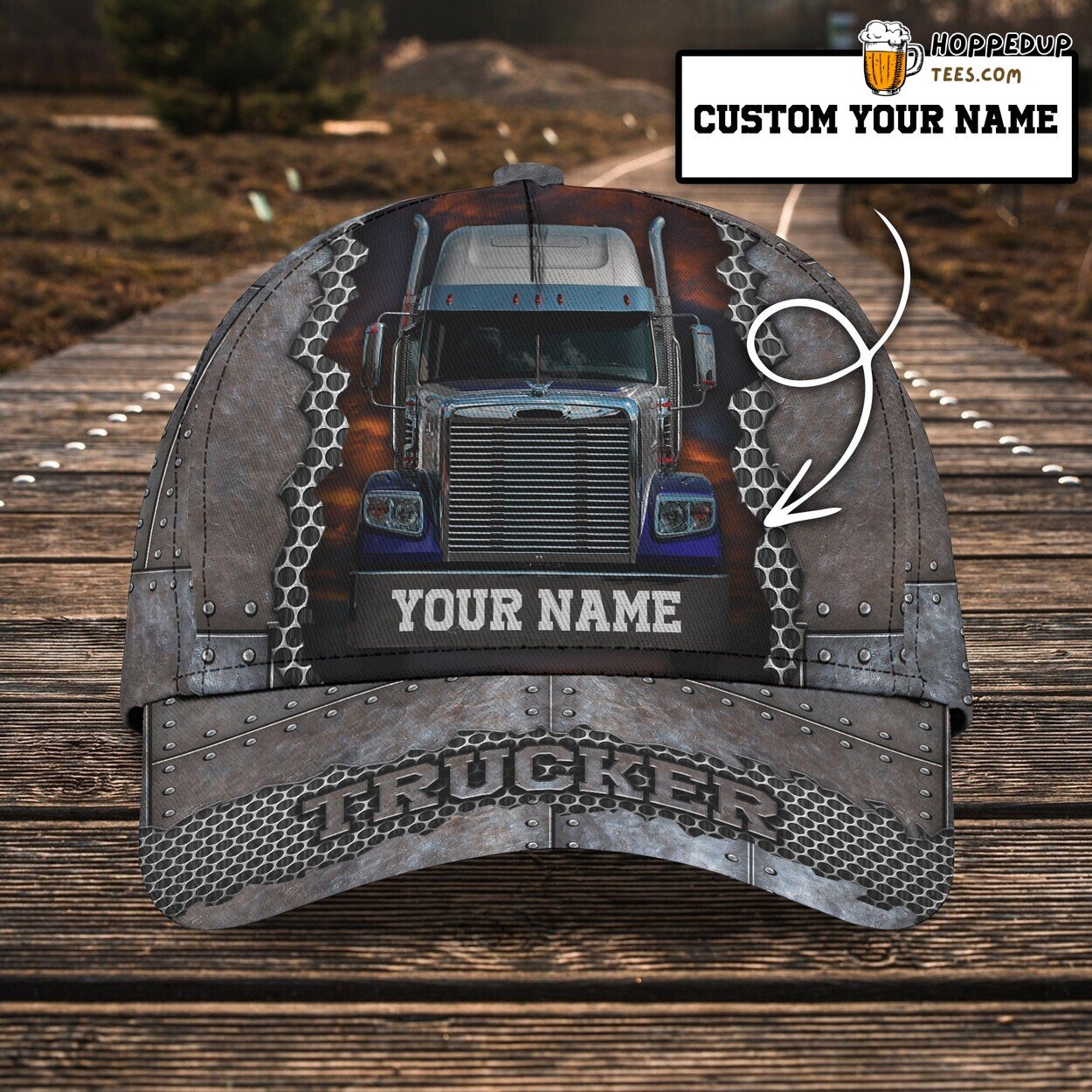 Trucker Style 3D Classic Cap Personalized Name Unique Design Look