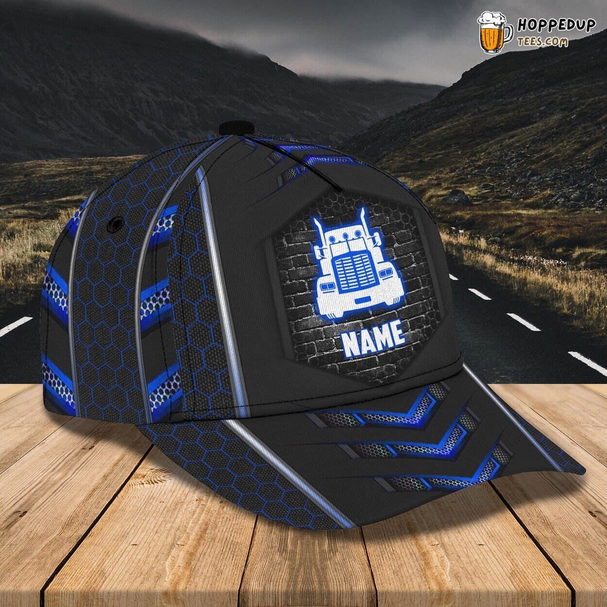 Trucker Theme Personalized Name 3D Classic Design Elegance Unique Cap
