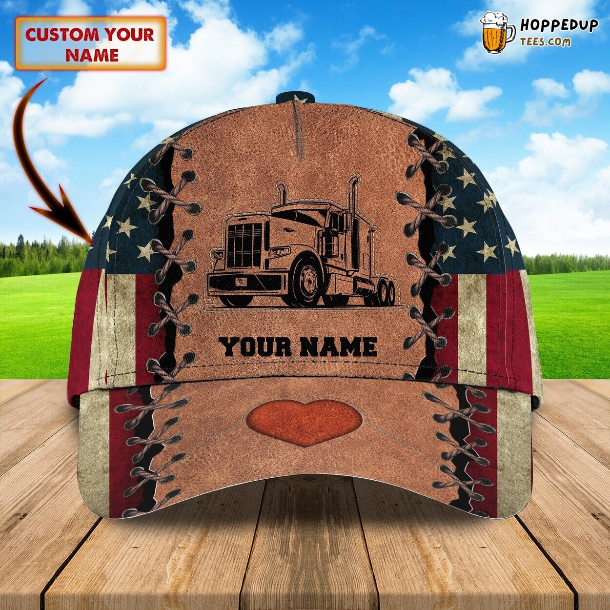 Trucker’s Authentic Signature 3D Classic Cap Personalized Name Unique Look