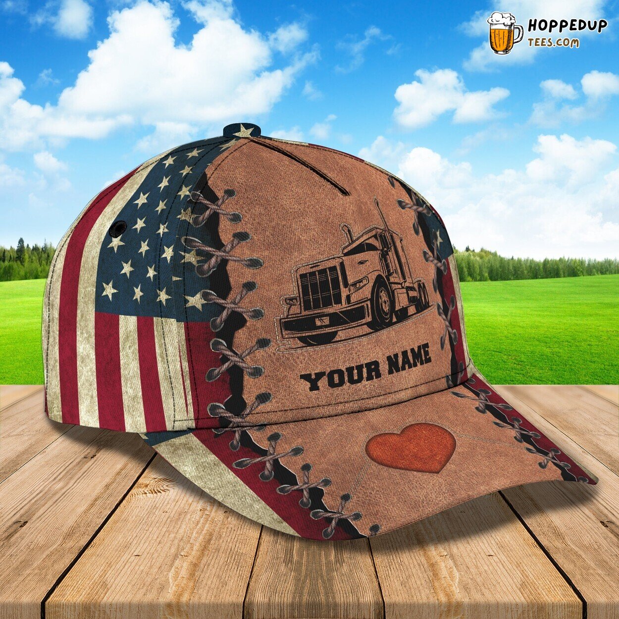 Trucker’s Authentic Signature 3D Classic Cap Personalized Name Unique Look