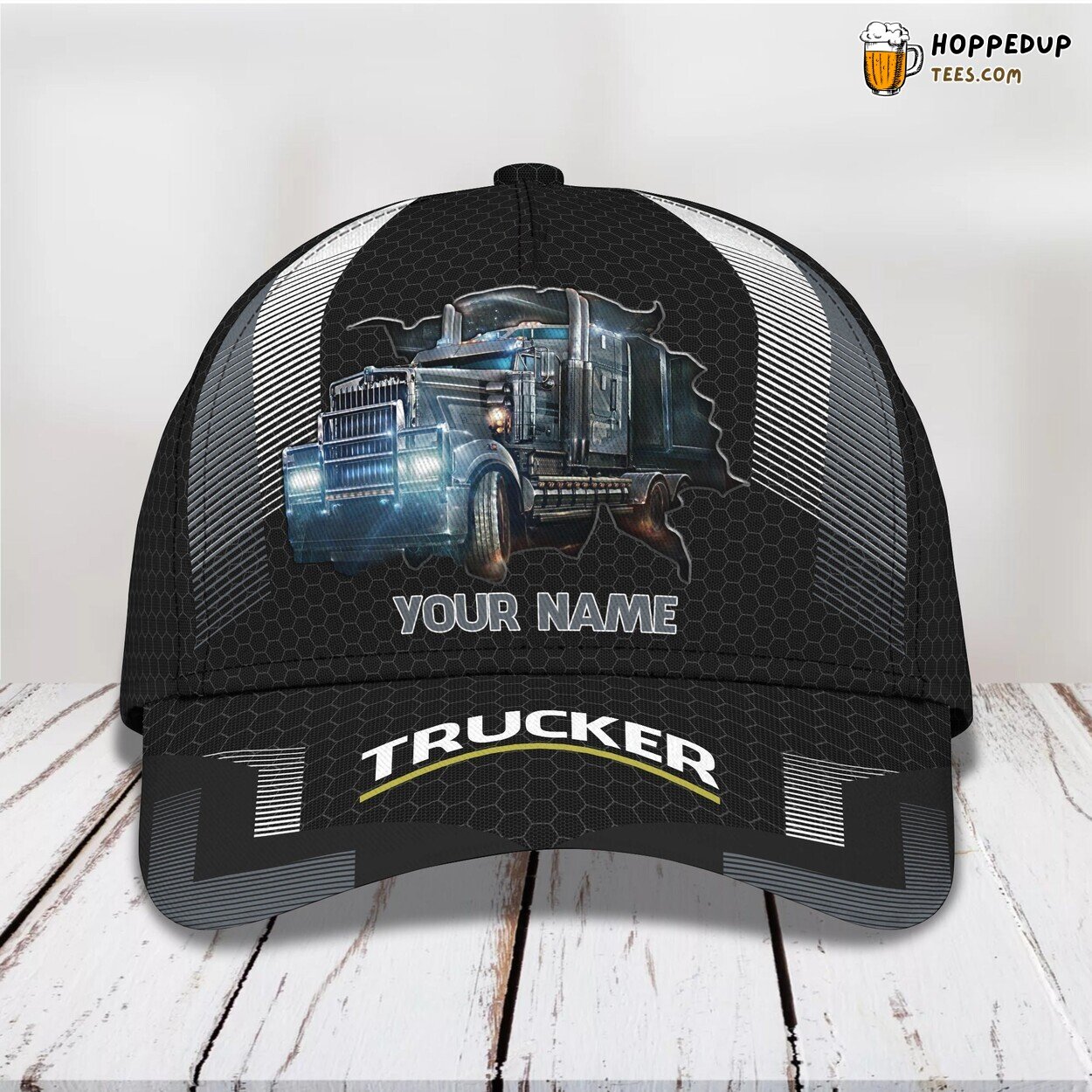 Truckers Tribute Again 3D Classic Cap Personalized Unique Name Style
