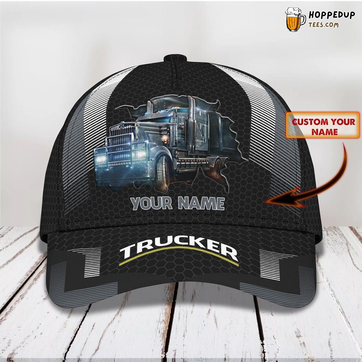 Truckers Tribute Again 3D Classic Cap Personalized Unique Name Style