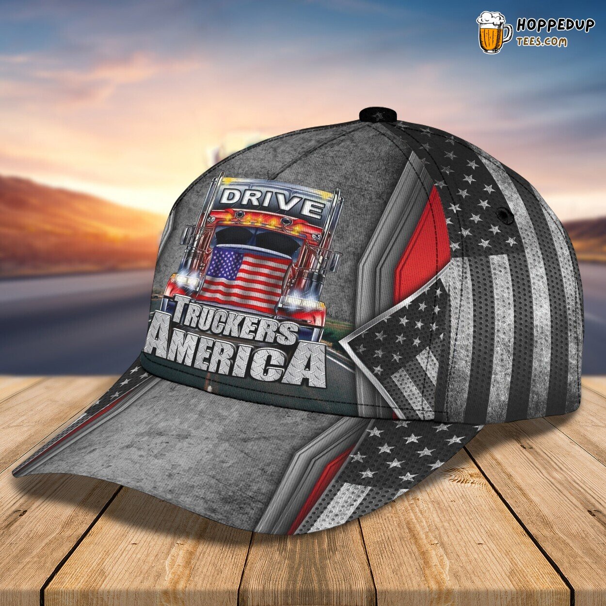 True American Trucker 3D Classic Cap Personalized Name Unique Design