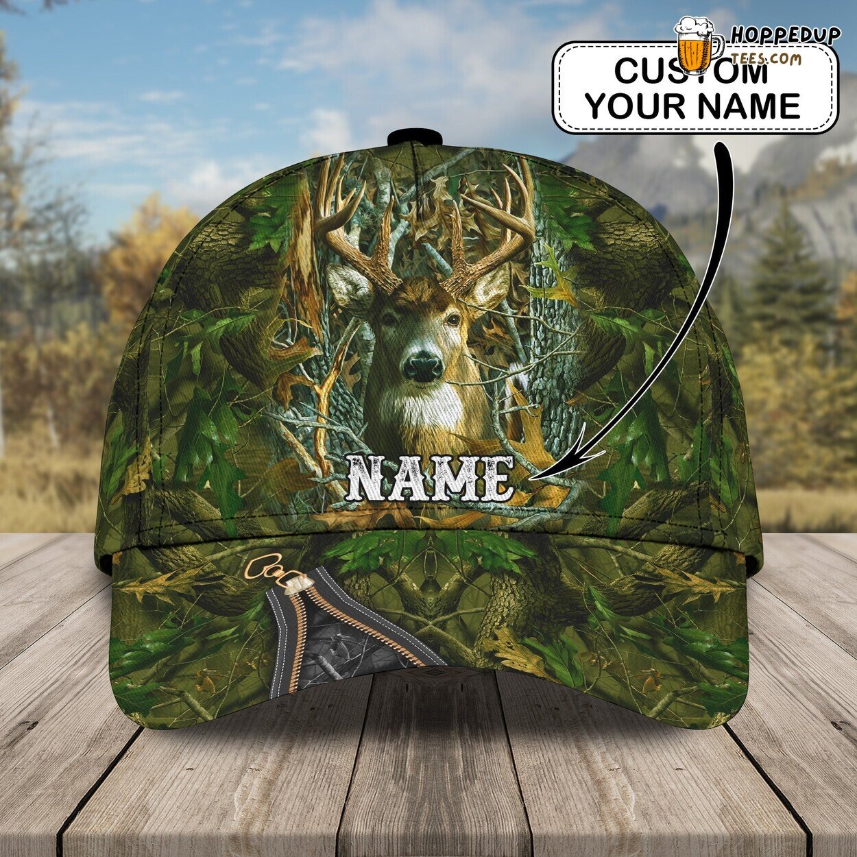 True Hunting Passion 3D Classic Cap Personalized Name Unique Look Series