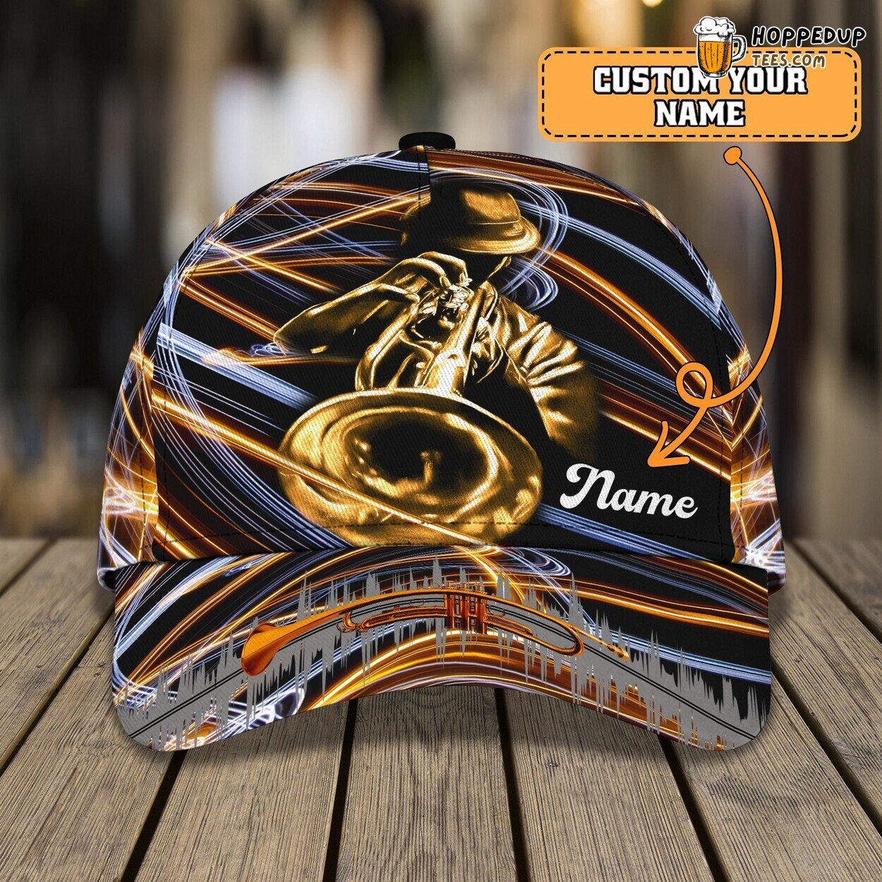 Trumpet Melody 3D Classic Cap Personalized Unique Name Design Trend