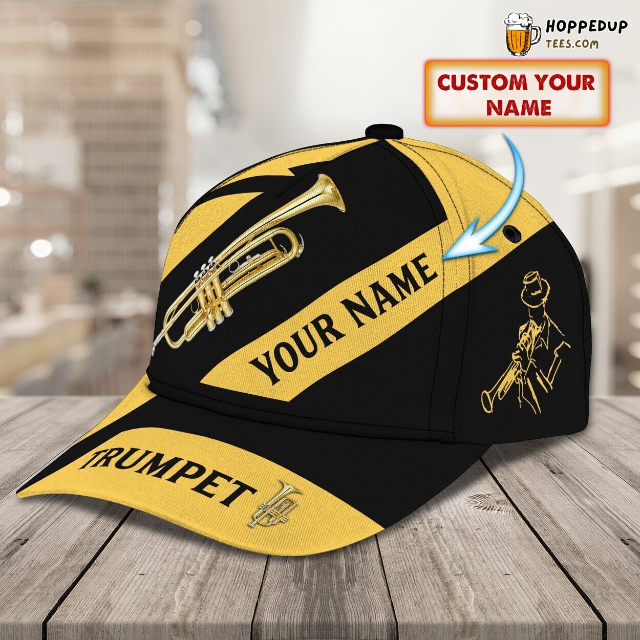 Trumpet’s Soulful Melody 3D Classic Cap Personalized Unique Design Trend