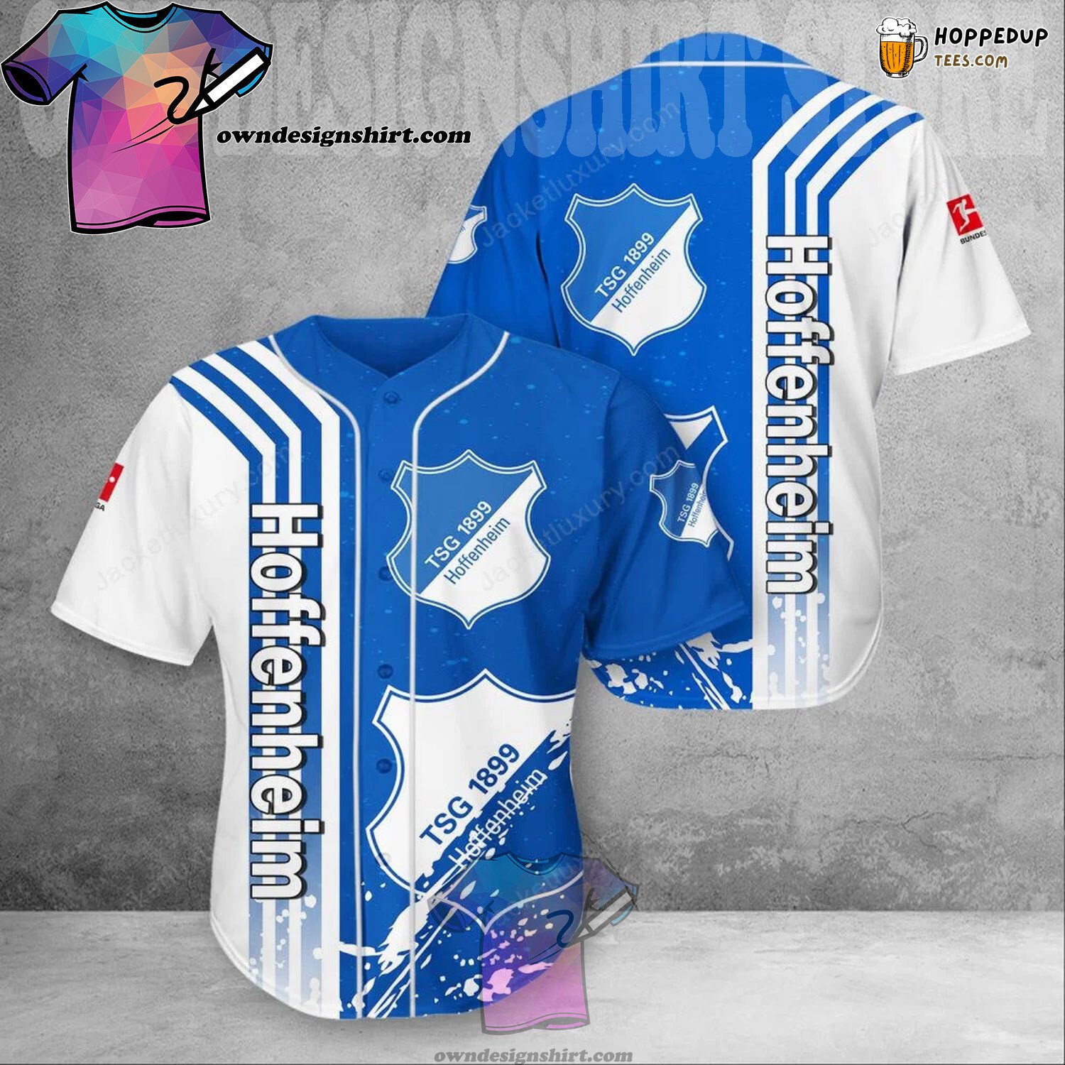 TSG 1899 Hoffenheim Blue White Baseball Jersey Unisex Shirt