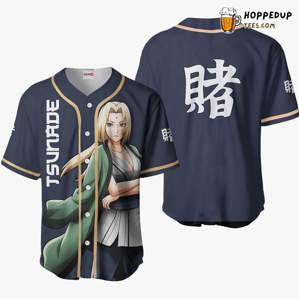 Tsunade Unique Anime Collection Design Distinctive Baseball Jersey Style