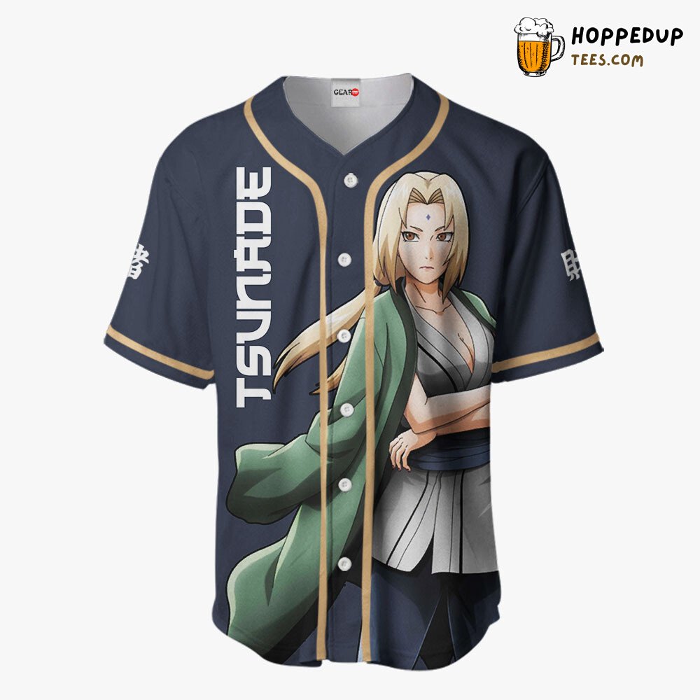 Tsunade Unique Anime Collection Design Distinctive Baseball Jersey Style