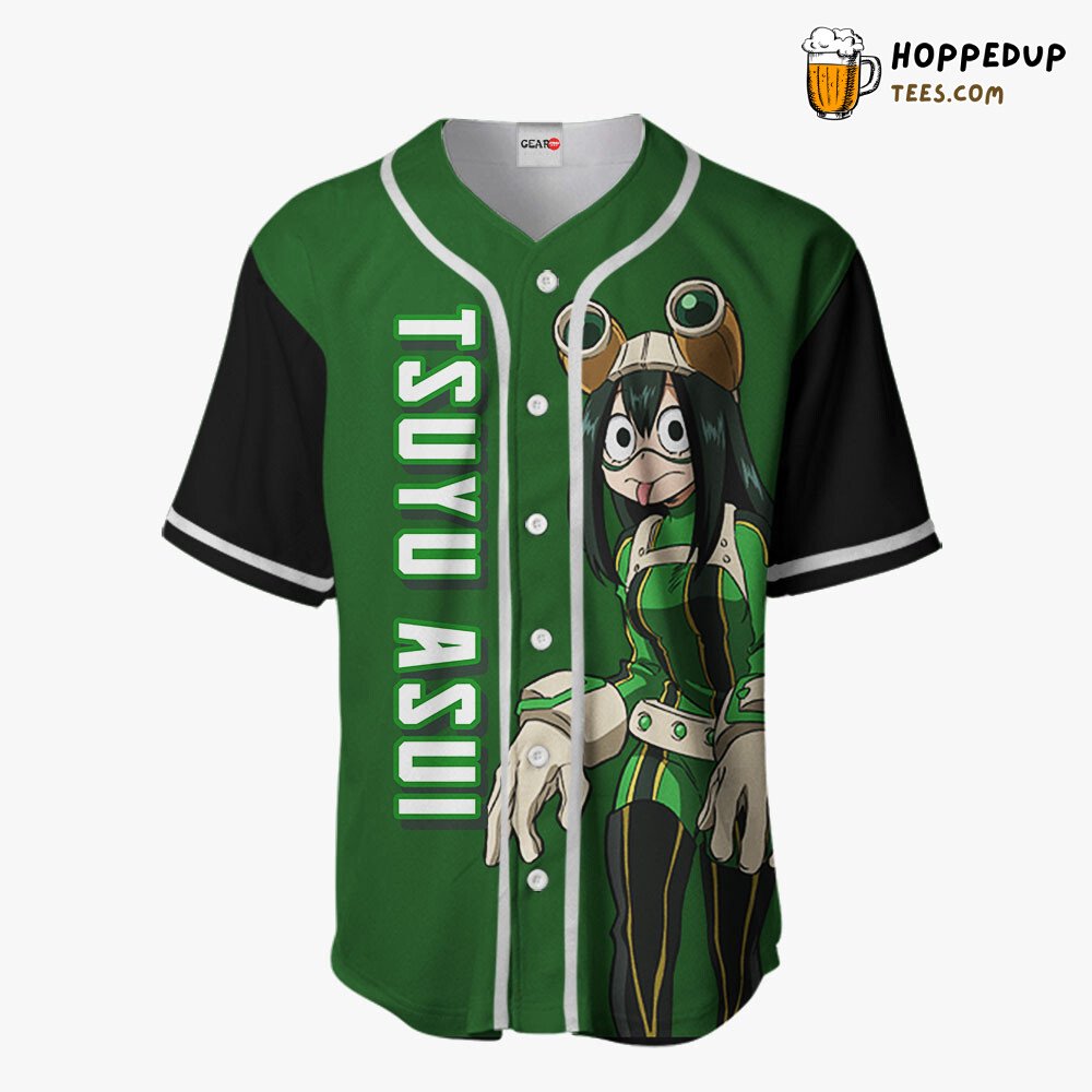 Tsuyu Asui Unique Design Edition Anime Baseball Jersey Distinctive Style