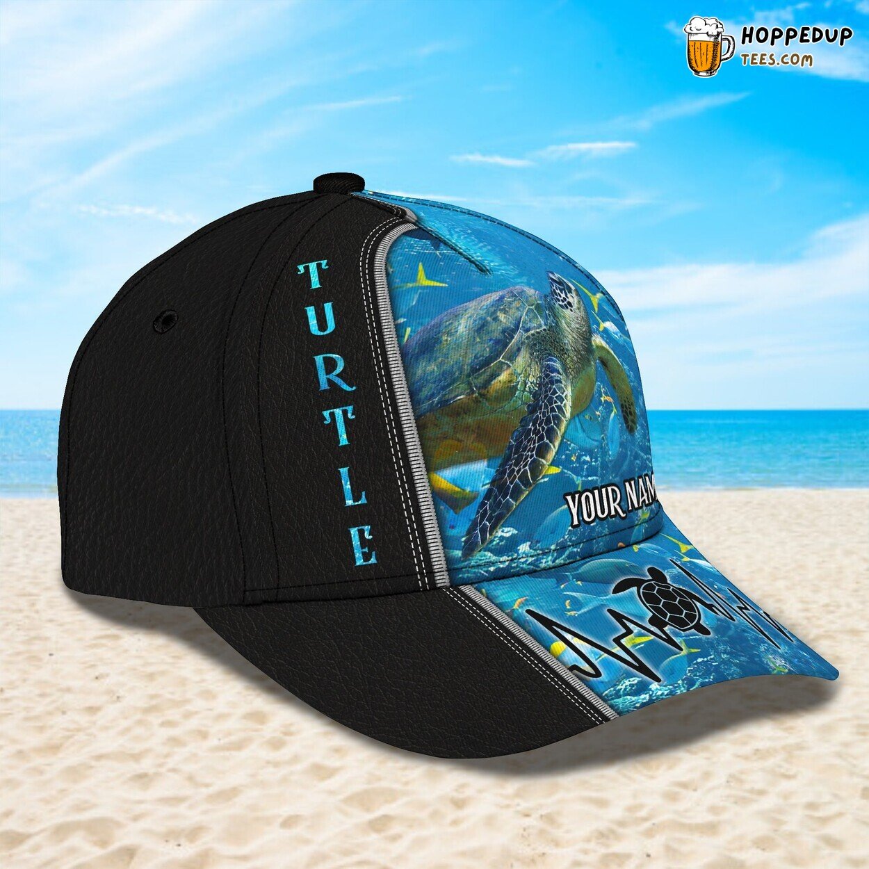 Turtle Lovers 3D Classic Cap Personalized Unique Design Name Edition