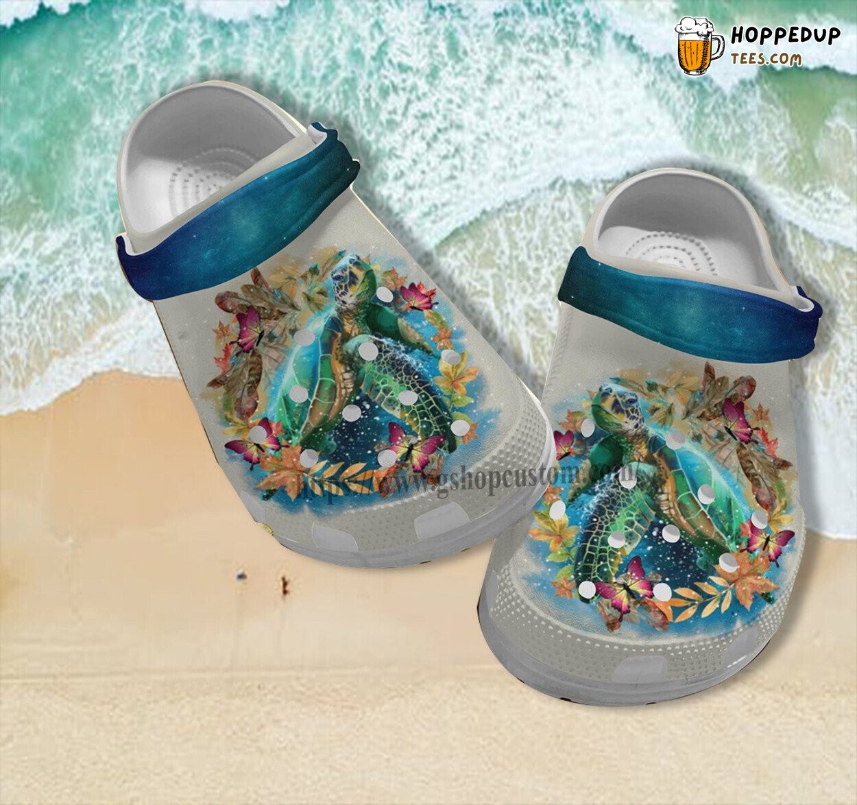 Turtle Ocean Twinkle Flower Butterfly Croc Shoes Mother’s Day Gift