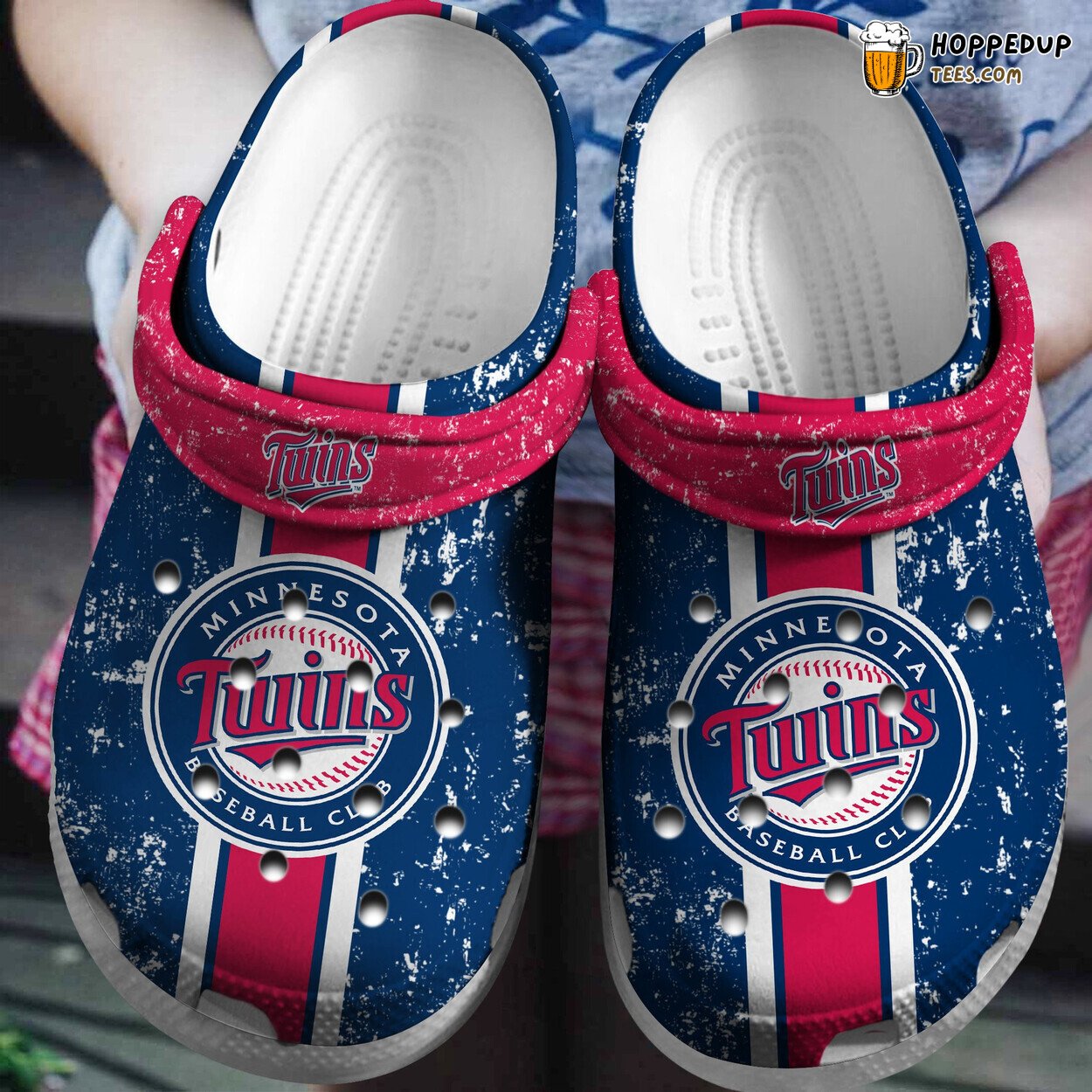 Twins Navy Themed Comfortable Unique Design Clog Shoes Special