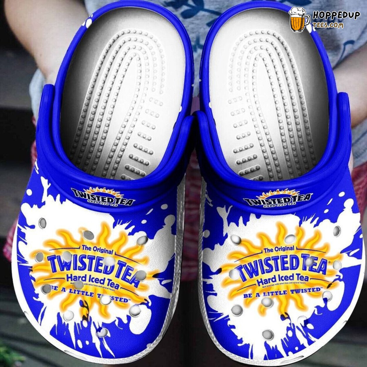 Twisted Tea Drink Themed Comfortable Unique Classic Clog Shoes