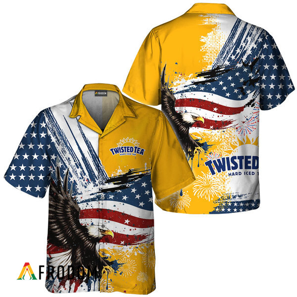 Twisted Tea Fourth Of July Eagle Hawaiian Shirt HU