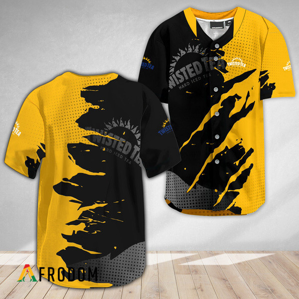 Twisted Tea Metal Crack Pattern Baseball Jersey HU