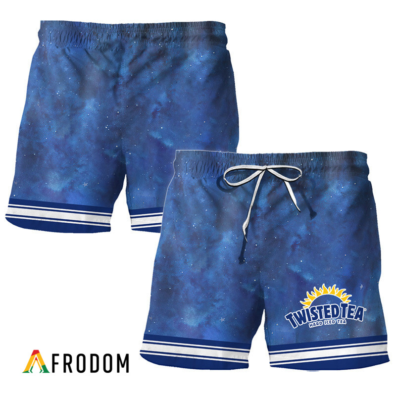 Twisted Tea Star Print Bermuda Hawaiian Shorts HU