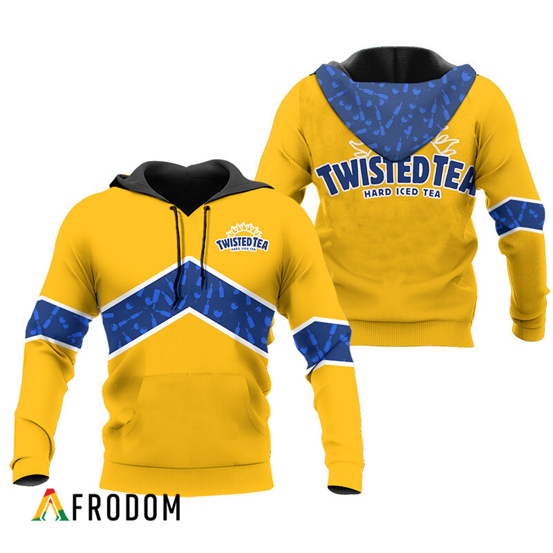 Twisted Tea Yellow Wine Pattern Hoodie HU