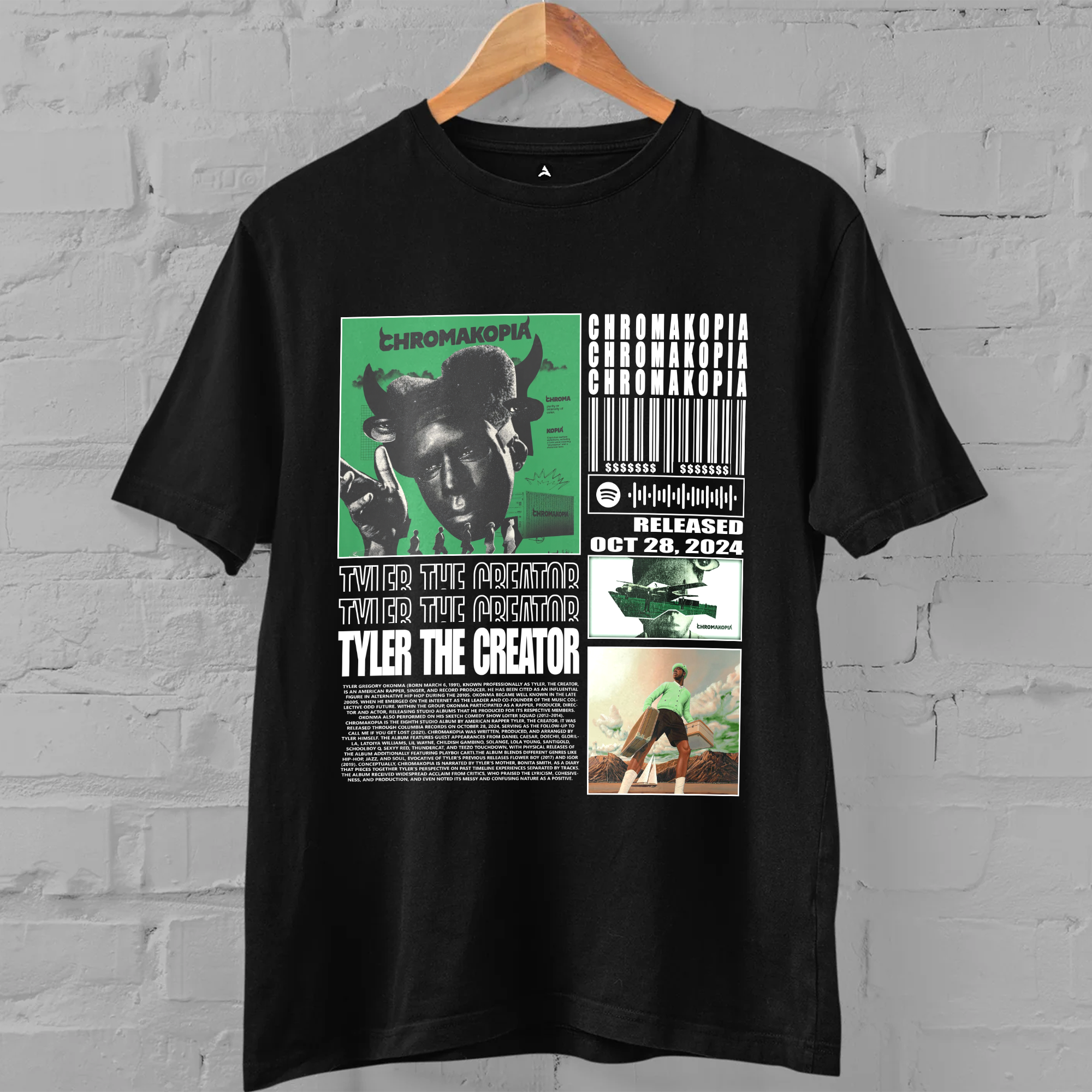 Tyler The Creator Graphic T-Shirt – Must-Have for Music Fans & Tours