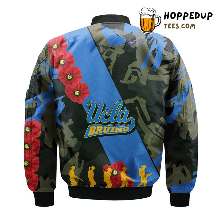 UCLA Bruins Floopy Flowers Artistic NCAA Bomber Jacket Edition