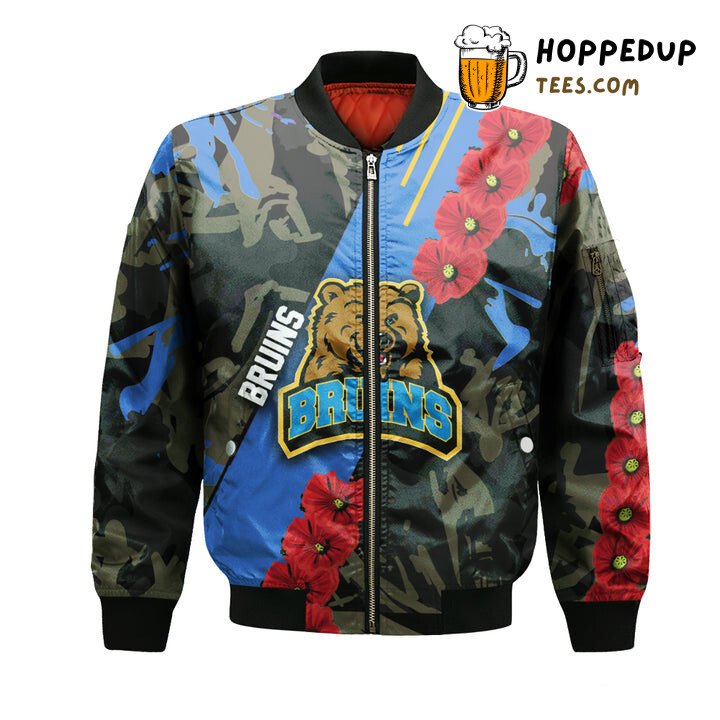 UCLA Bruins Floopy Flowers Artistic NCAA Bomber Jacket Edition UCLA Bruins Floopy Flowers Artistic NCAA Bomber Jacket Edition