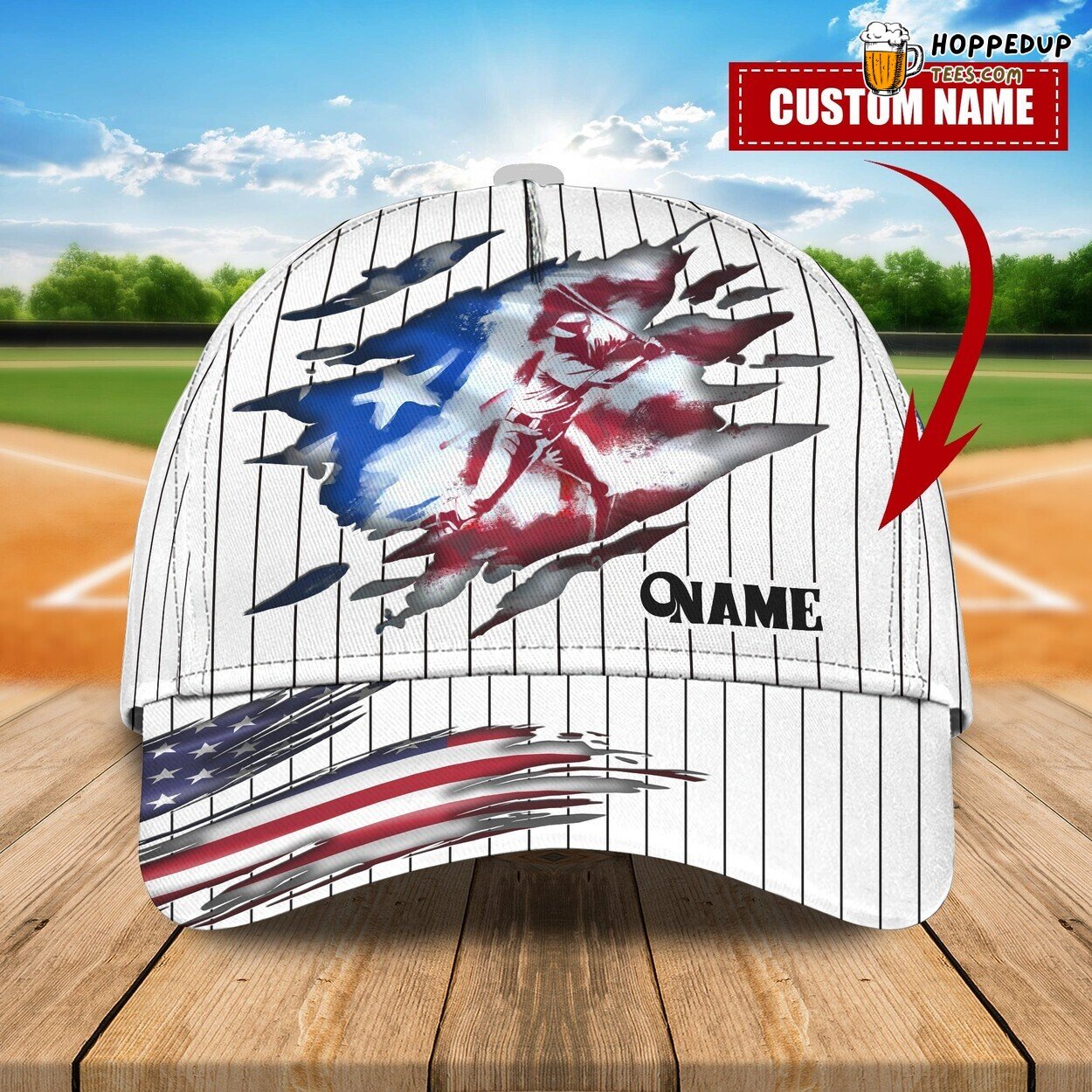 Ultimate Baseball Lover 3D Classic Cap Personalized Name Unique Edition