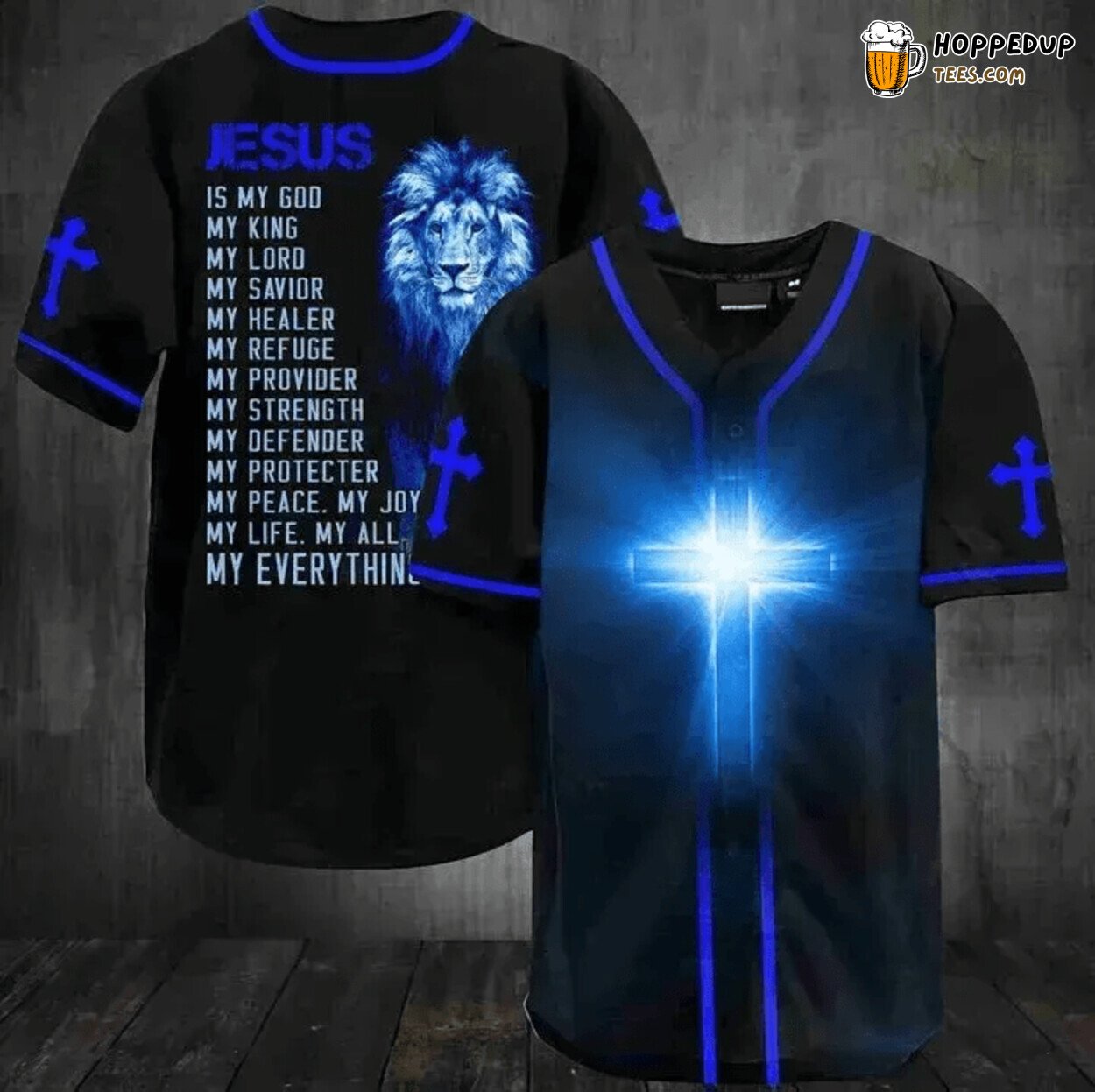 Ultimate Devotion Jesus My God My Life My World Baseball Jersey Worship