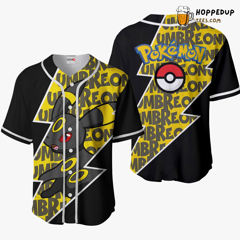 Umbreon Unique Edition Baseball Jersey Distinctive Collection Design Style