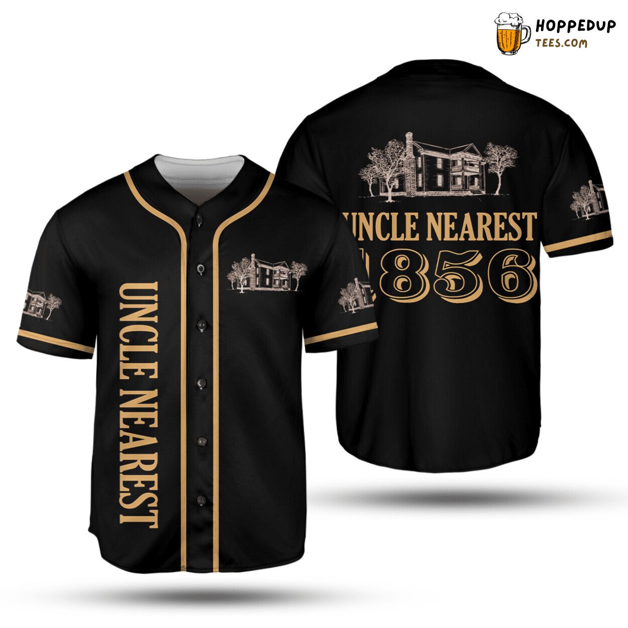 Uncle Nearest 1856 Baseball Jersey Black Unisex Jersey Shirt