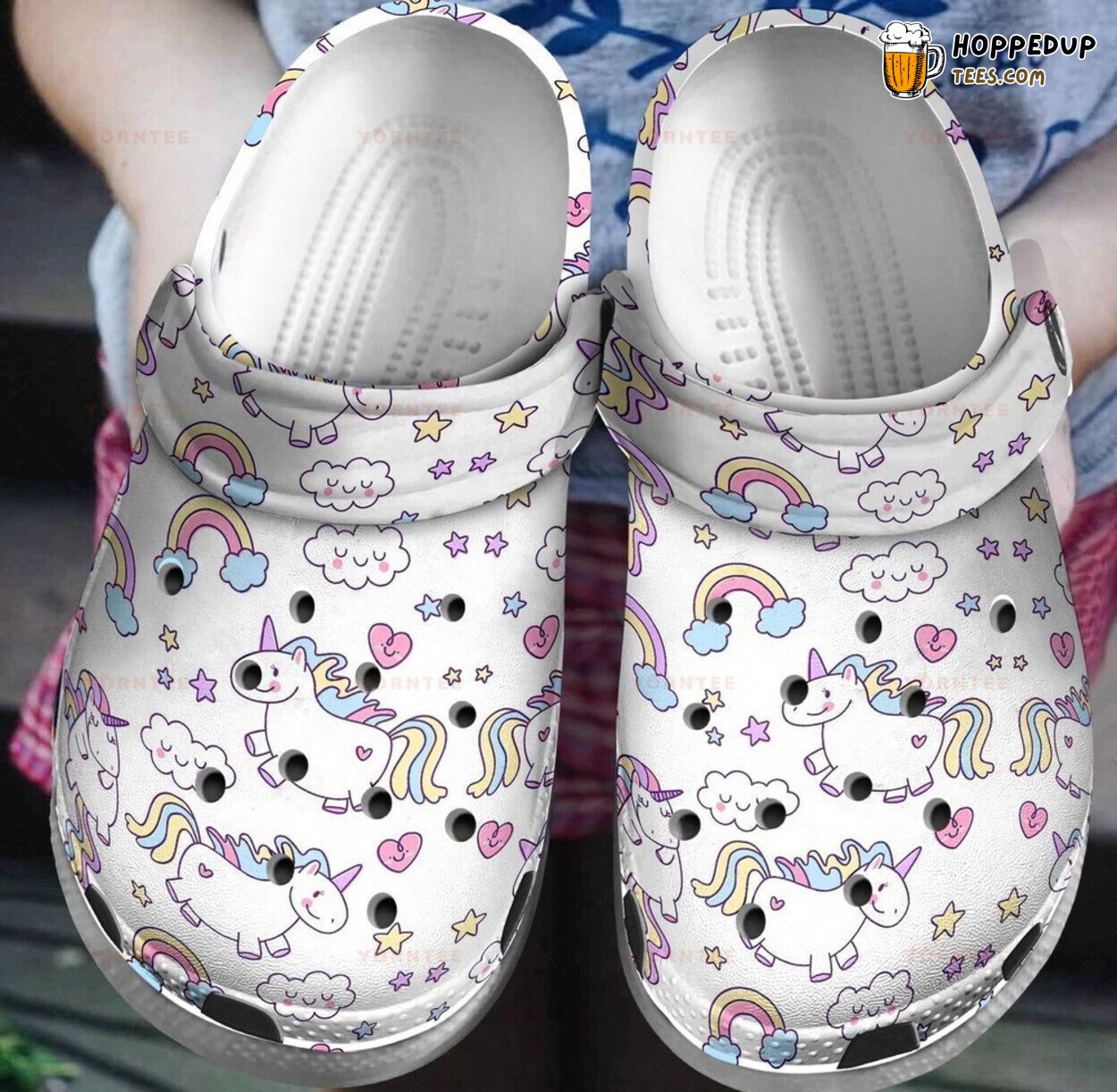 Unicorns Magic Dream Themed Gift Rubber Clog Shoes Comfy Footwear for Fans