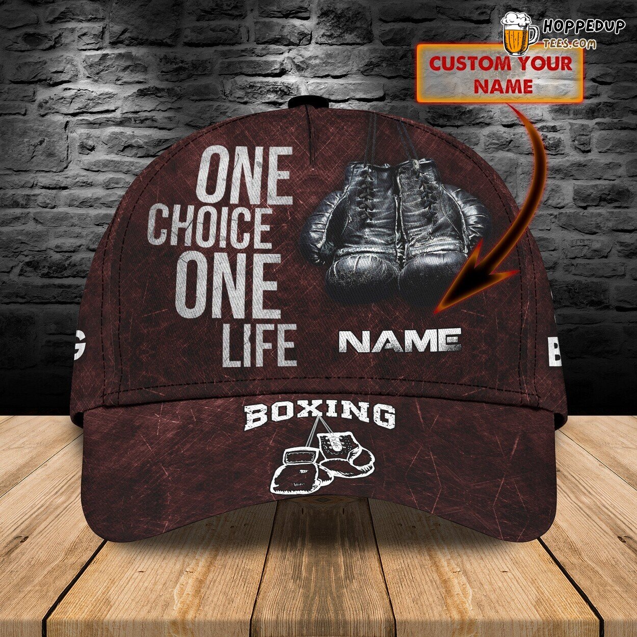 Unique 3D Classic Boxing Cap Distinctive Series Custom Design Signature Look