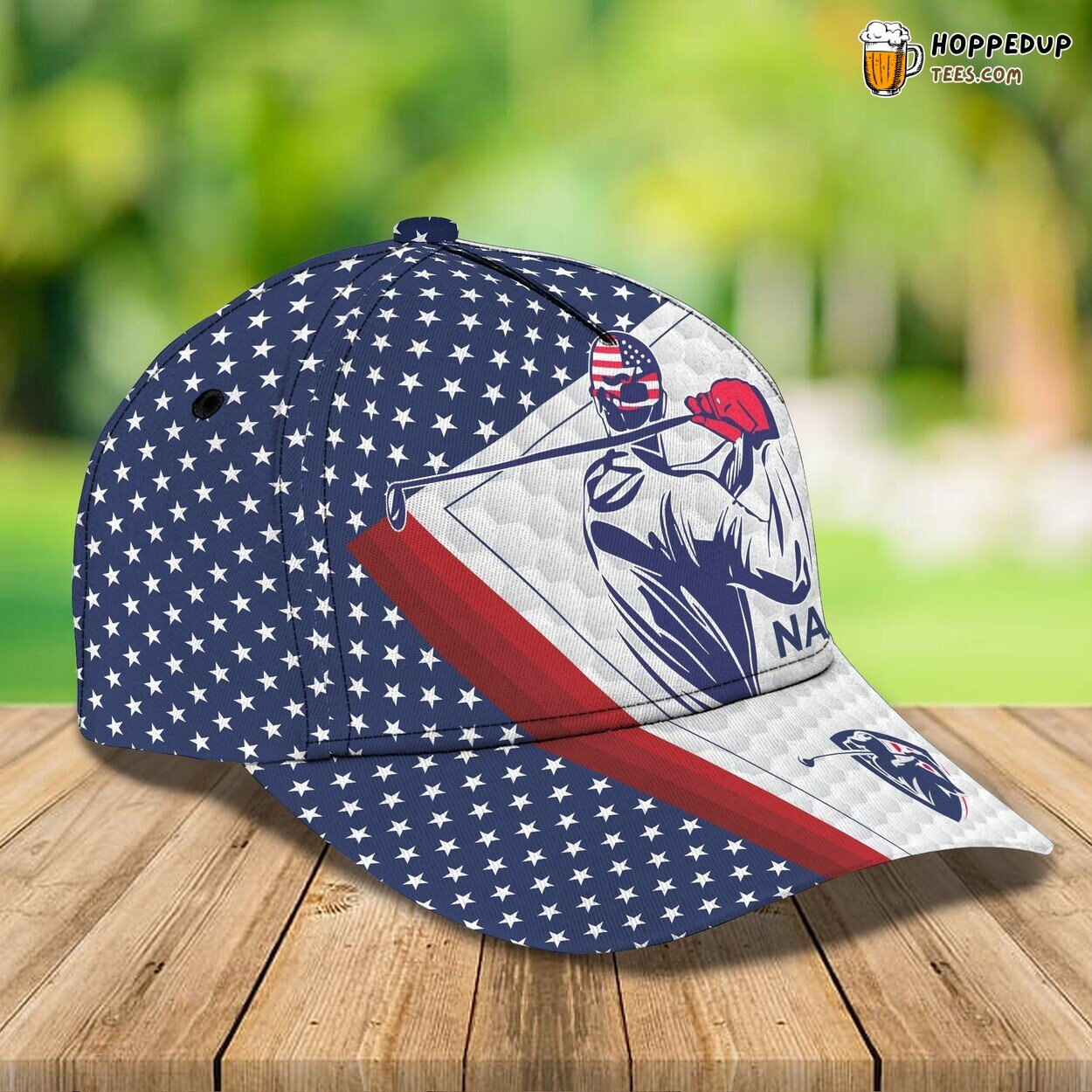 Unique 3D Classic Golfer Cap Personalized Name Custom Design Signature Look