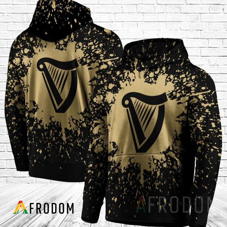 Unisex Hoodie with Guinness Beer Graphics HU
