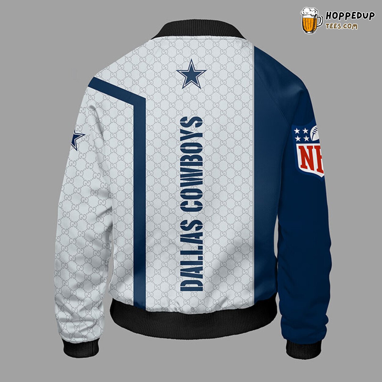 Unisex NFL Dallas Cowboys Bomber Jacket Elegant Blue Design