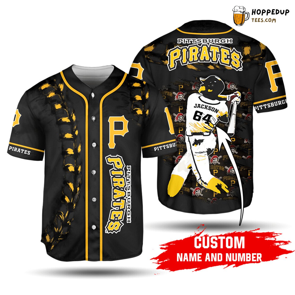Unisex Pittsburgh Pirates MLB Baseball Jersey Custom Name Number Shirt