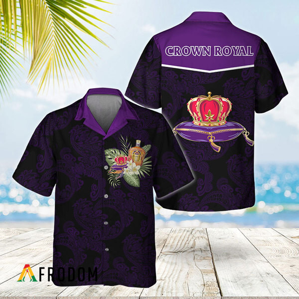 Unisex Polynesian Tribal Crown Royal Hawaiian Shirt HU