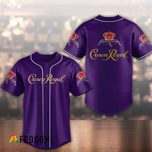Unisex Purple Crown Royal Baseball Jersey HU