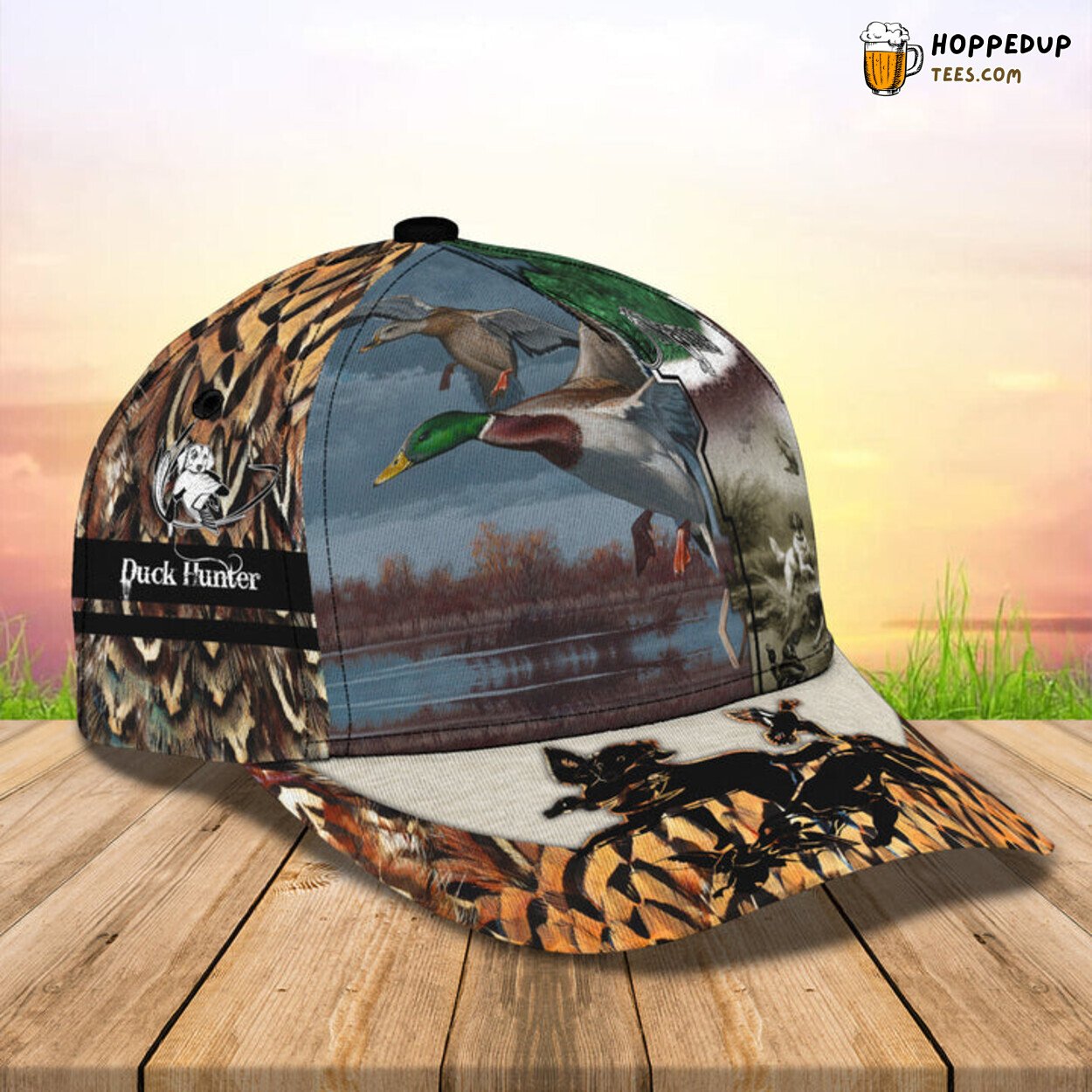 Unisex Stylish Duck Hunting 3D Print Baseball Cap Custom Name Design