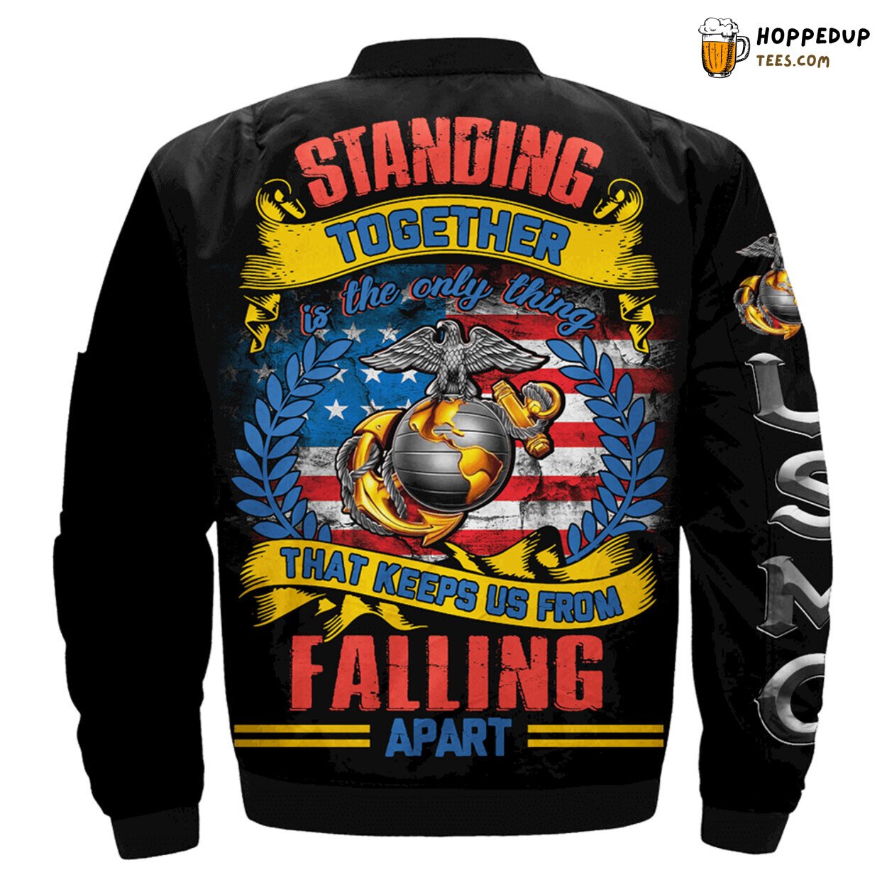 Unity is Strength Stand Together Never Fall Bomber Jacket