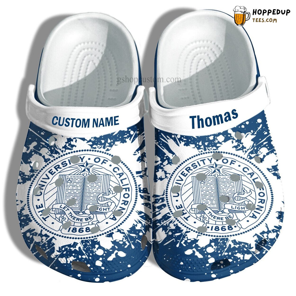 Univ California Santa Cruz Grad Gift Custom Croc Shoes Admission
