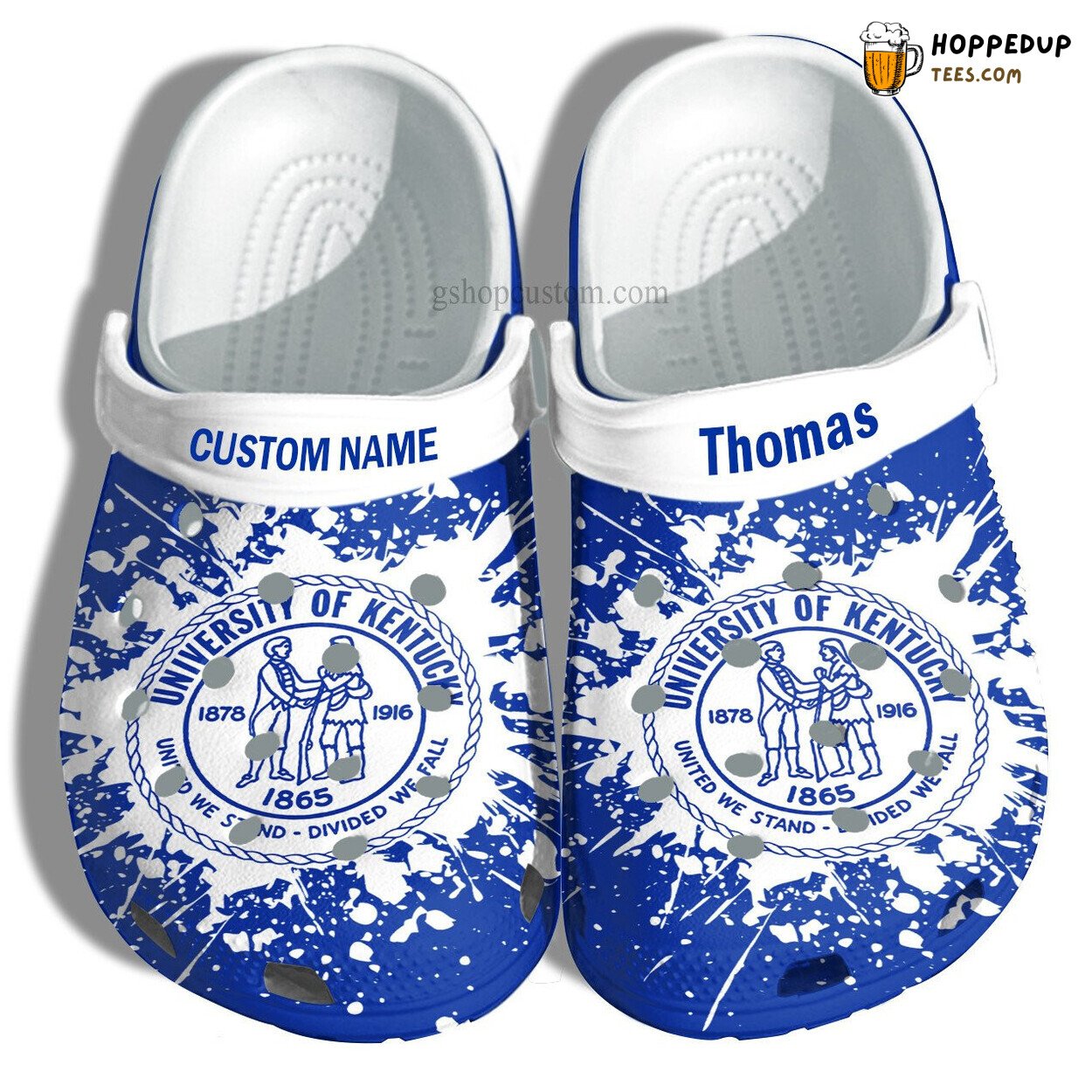 Univ Kentucky Graduation Gift Custom Comfortable Unique Croc Shoes