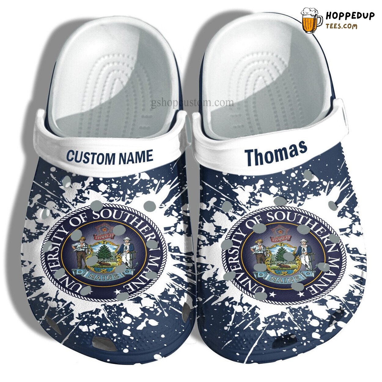 Univ Maine Graduation Gift Custom Croc Shoes University Admission