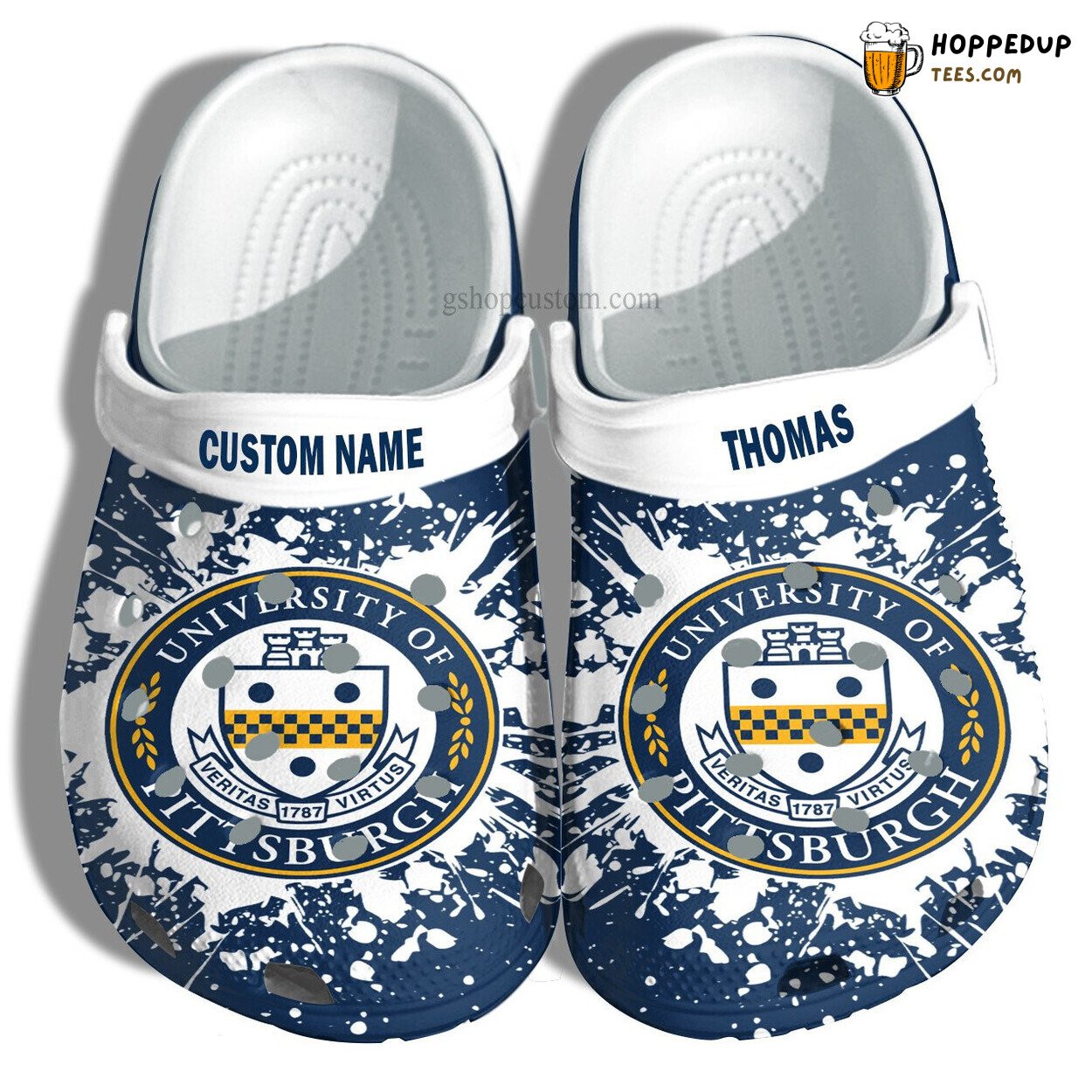 Univ Pittsburgh Graduation Custom Croc Shoes University Admission Gift