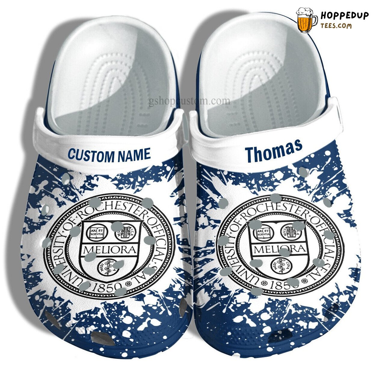 Univ Rochester Graduation Gift Custom Croc Shoes Admission Special