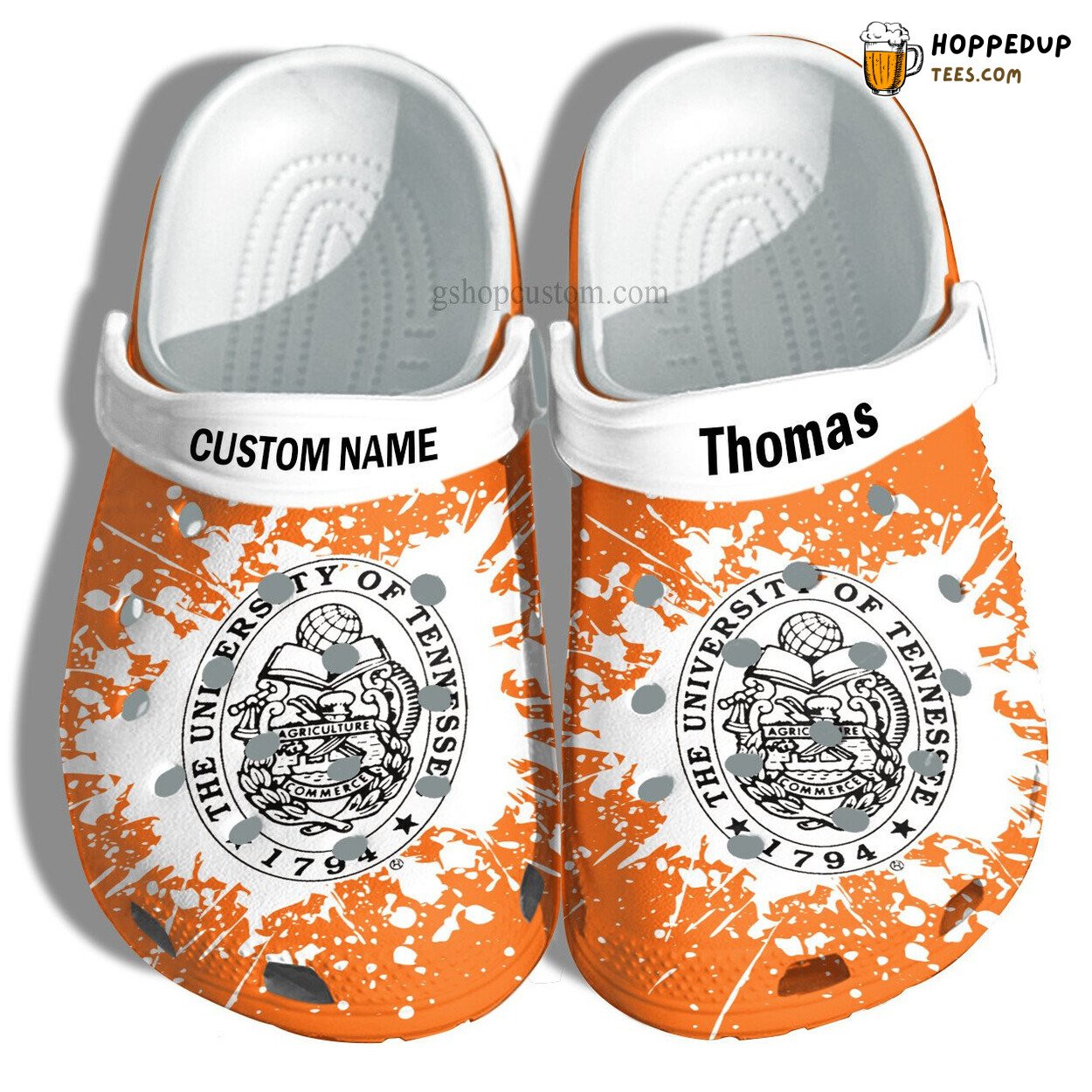 Univ Tennessee Graduation Gift Custom Croc Shoes Admission Shoes